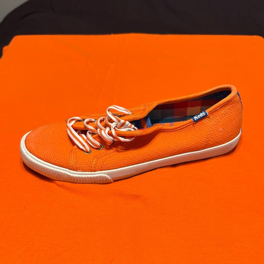 Keds Orange Canvas Low-Top Sneaker